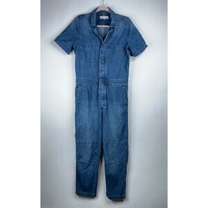 Madewell Blue Denim Jumpsuit